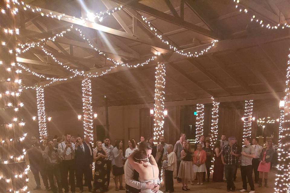 First dance as newlyweds