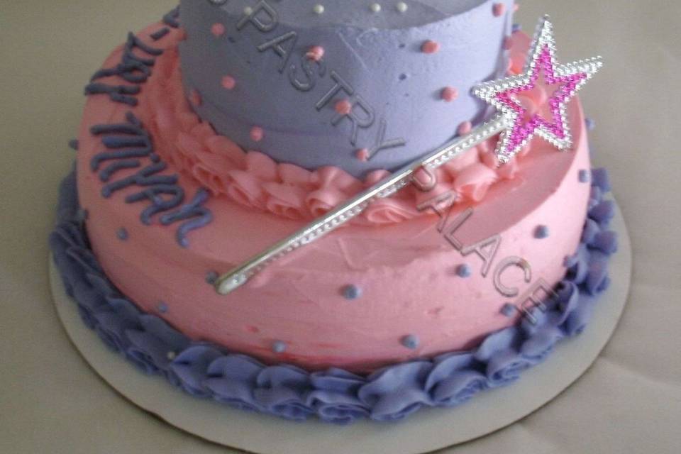 2-Tier Little Girl Birthday Cakes