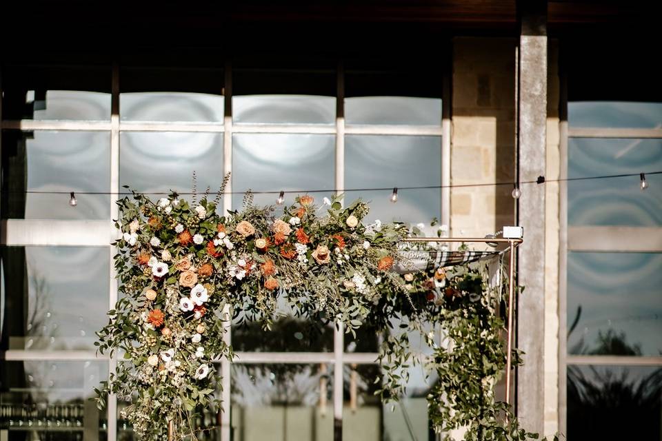 Fall inspired chuppah