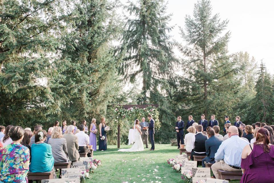 Outdoor wedding