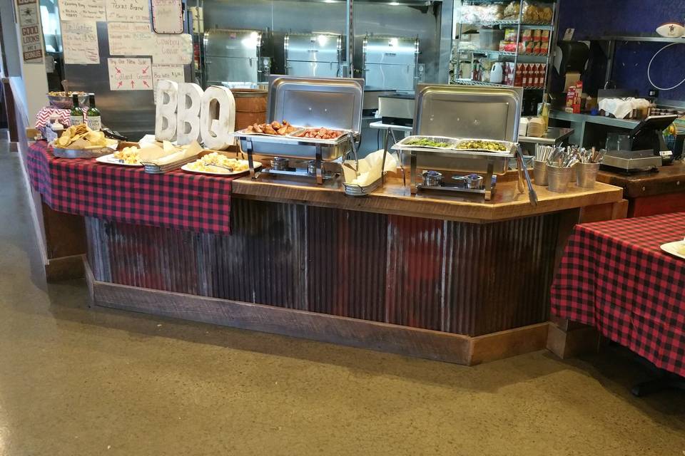 Buffet setup