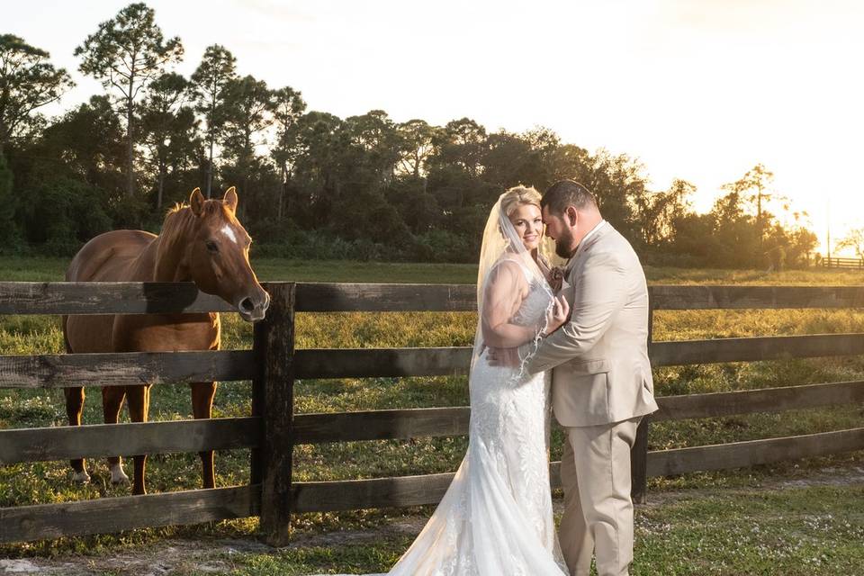 Night wedding shots