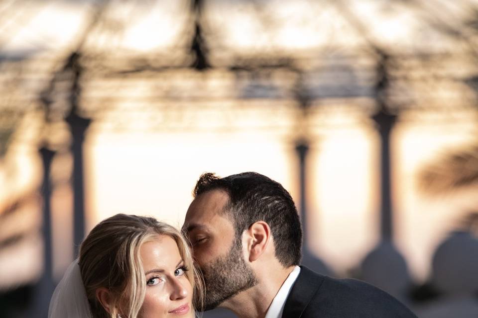 Gorgeous bride and groom
