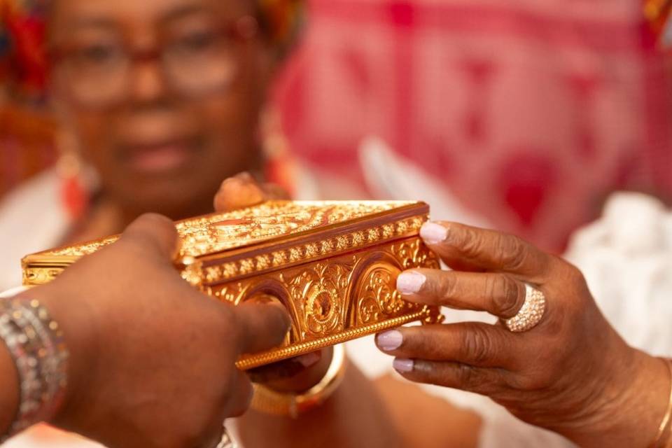 Exchange of gift@ Bells weddin