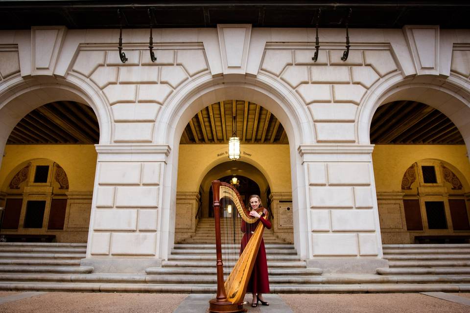 Brittany Burns, Harpist