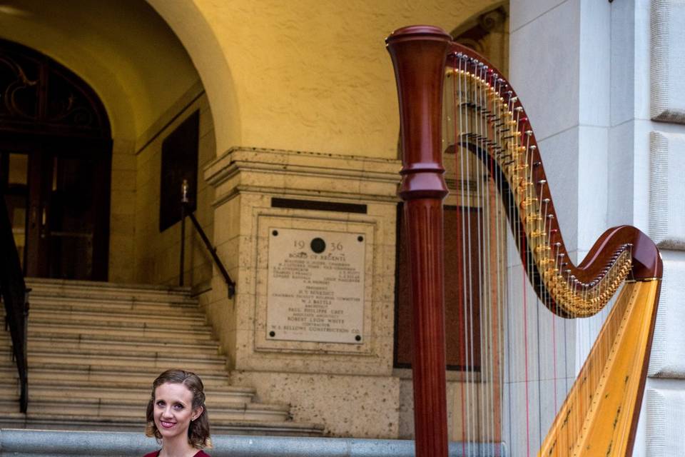 Brittany Burns, Harpist