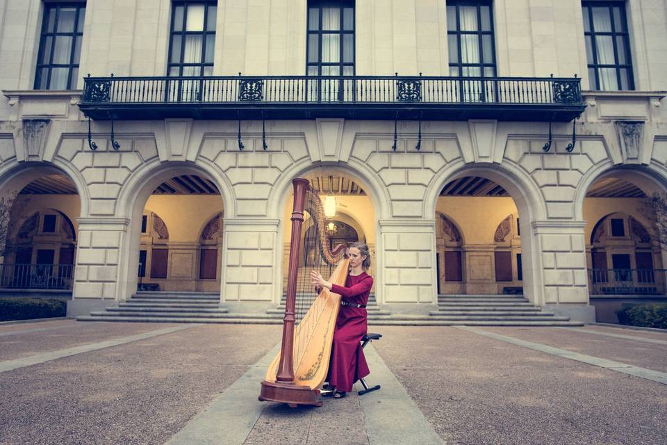 Brittany Burns, Harpist