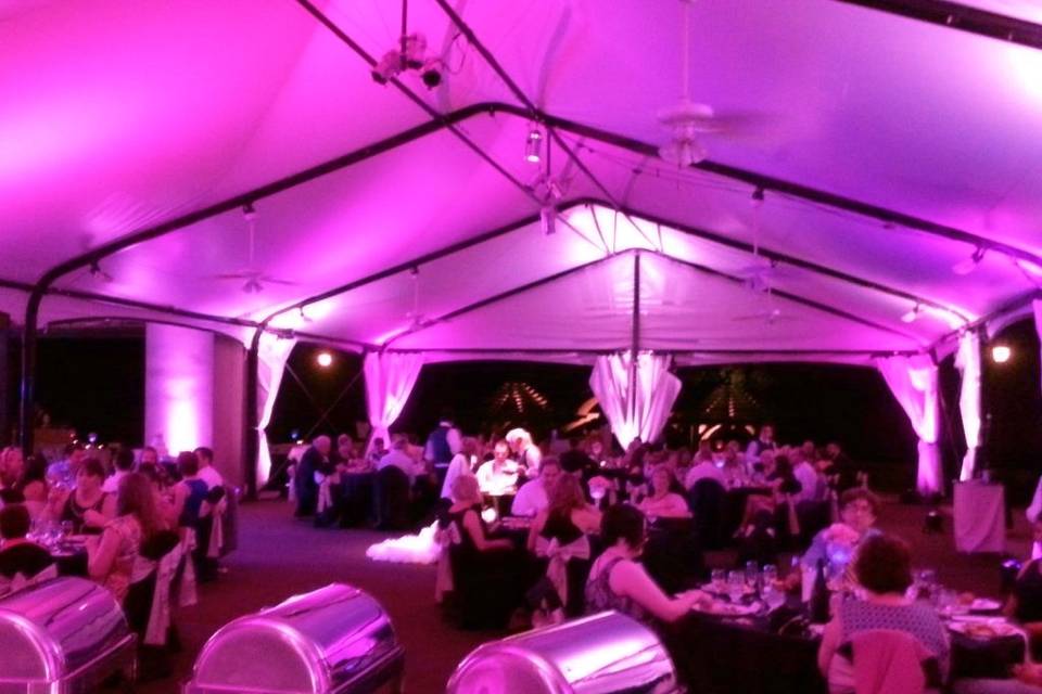 Tent lighting and spotlights