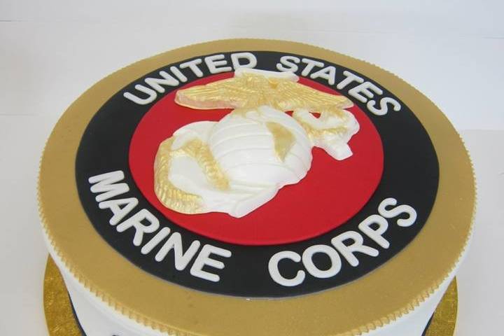Groom's cake for a Marine.