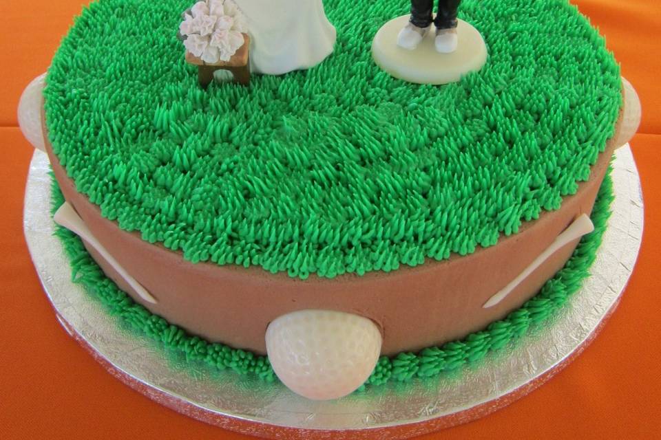 Groom's cake for a baseball fan