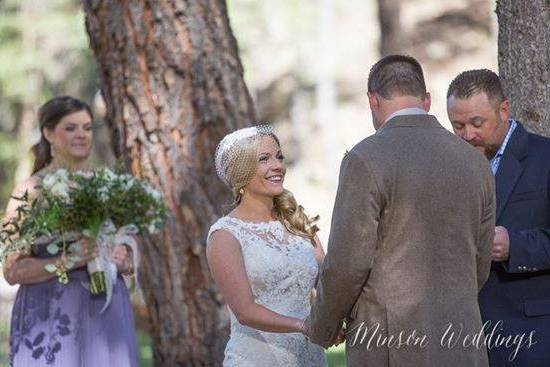 Outdoor wedding ceremony