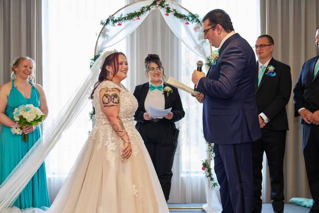 Indoor Wedding Ceremony Setup