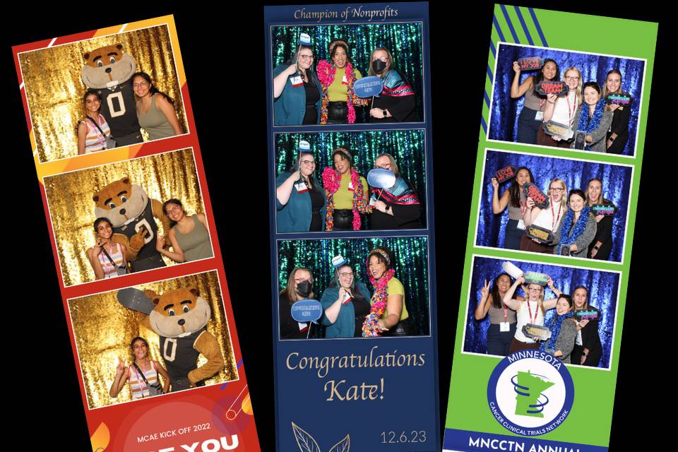 Photo booth strips backdrops