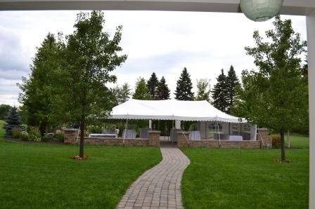 Patio outlooking courtyard