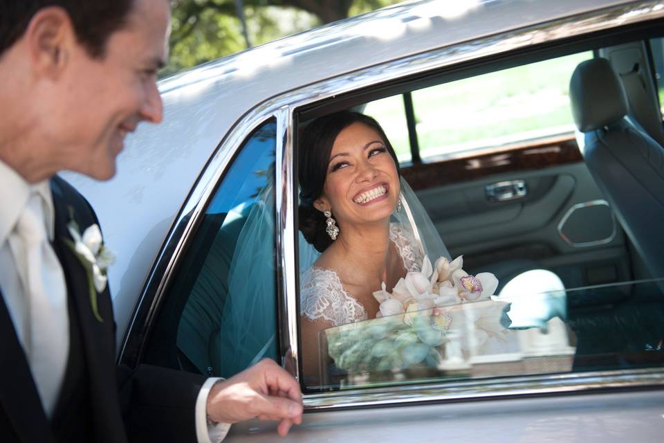 Wedding day smile