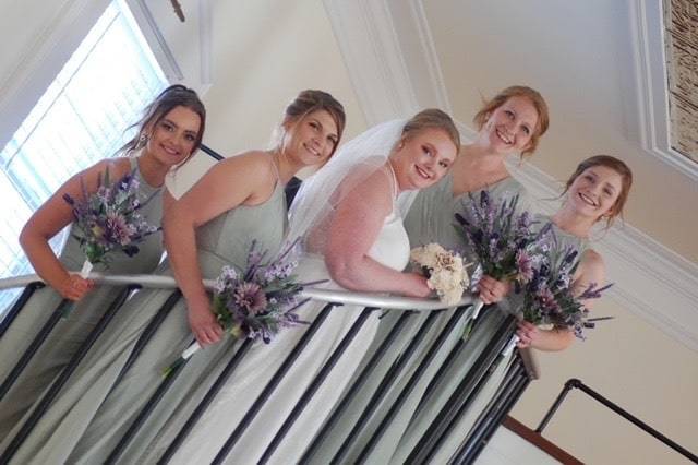 Spiral Staircase Bridal Party