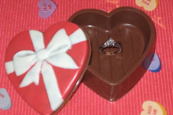 Daddy's Engagment chocolate heart box
