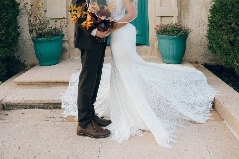 Newlywed portrait