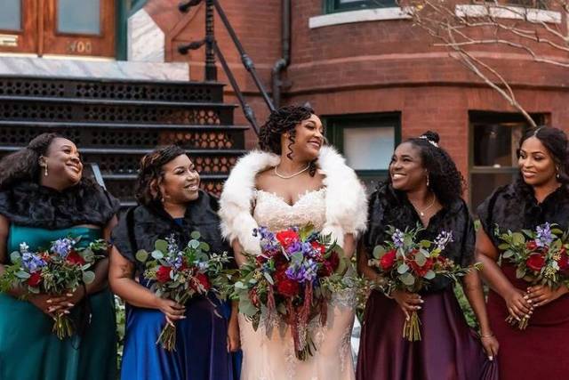 Wedding party flowers