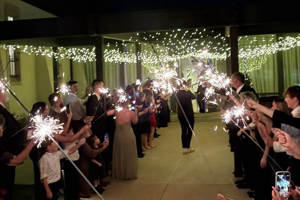 Sparkler sendoff