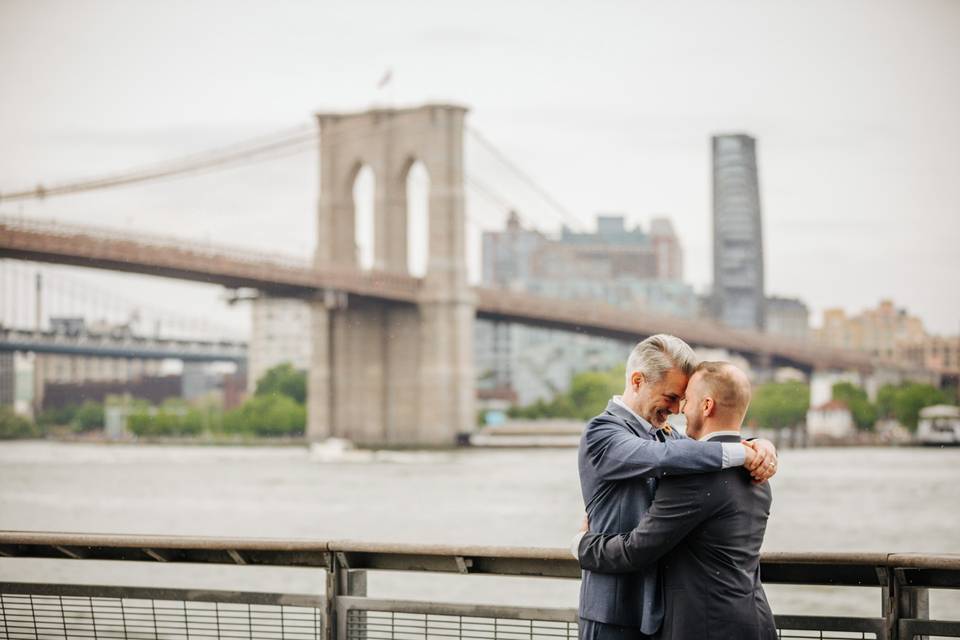 Brooklyn Bridge + 2 grooms