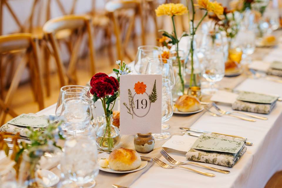 Family style seating