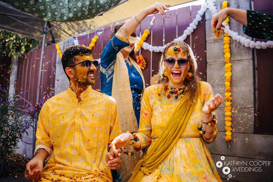An Indian fusion wedding, CA