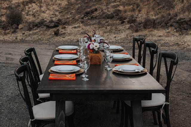 An intimate long-table dinner
