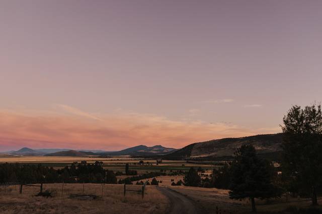 Sunset over Bear Valley
