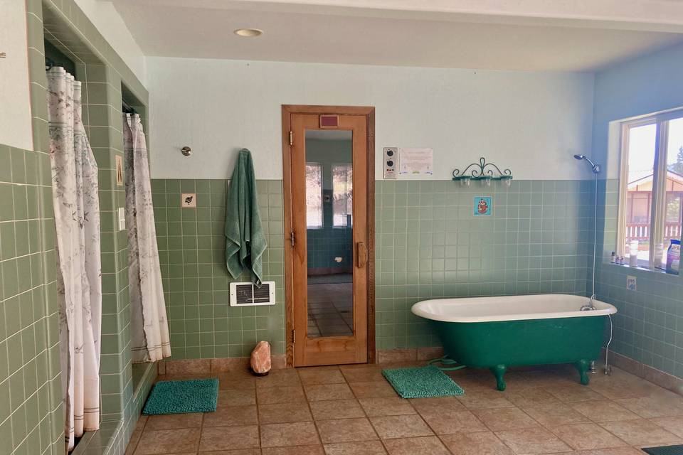 Spa Room with clawfoot tub