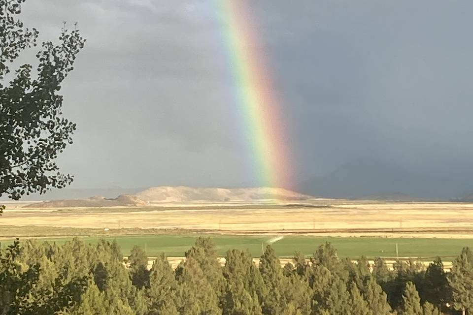 Rainbow over Bear Valley
