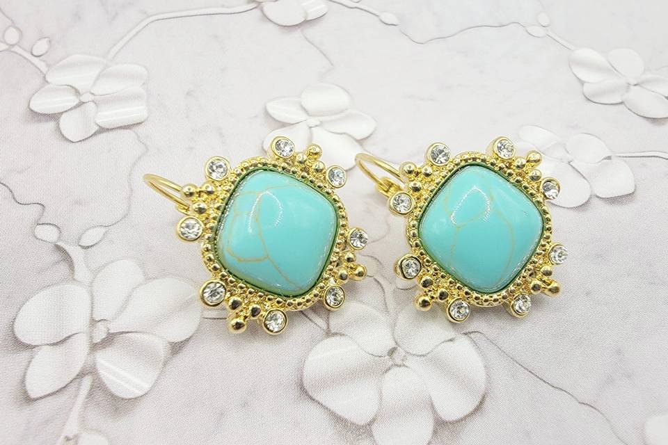 Turquoise and crystal lyndsey
