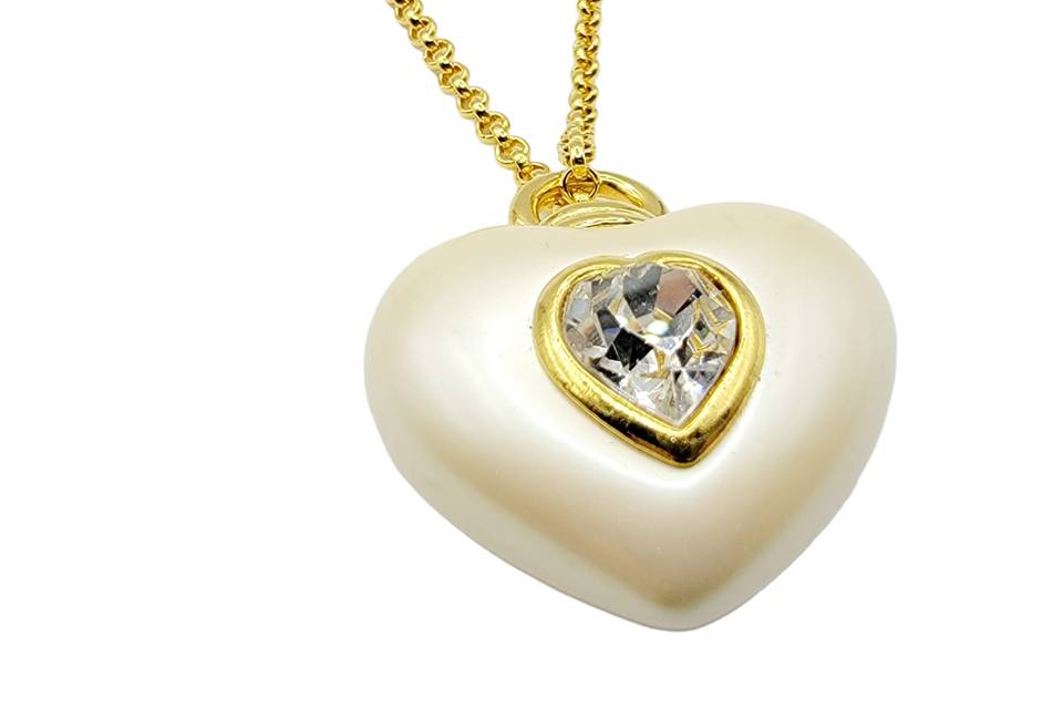 Joan Rivers Heart Necklace