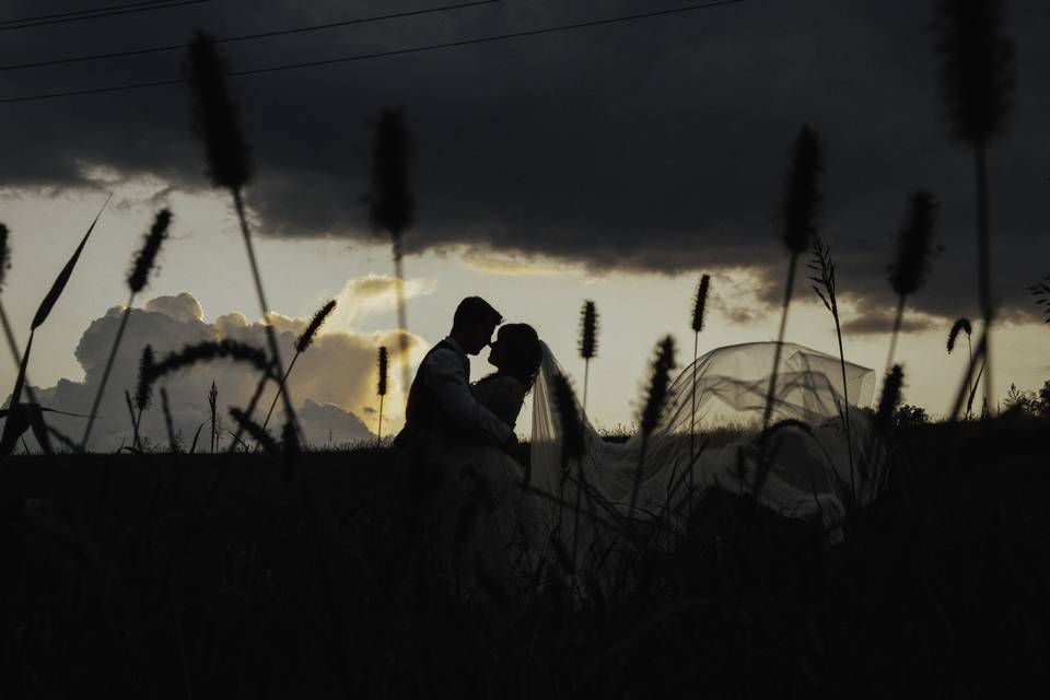 Couple's silhouette