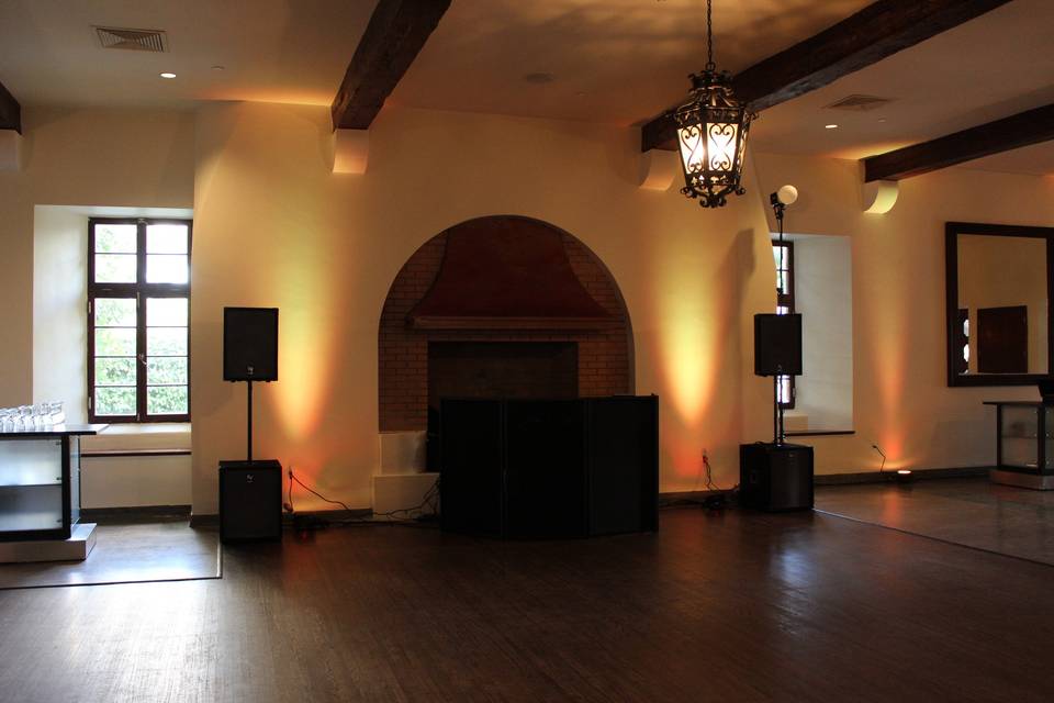 Dj at a beach ceremony