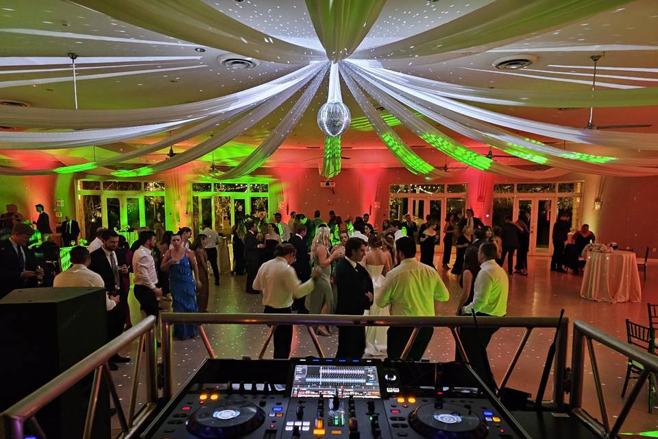 Disco ball lighting