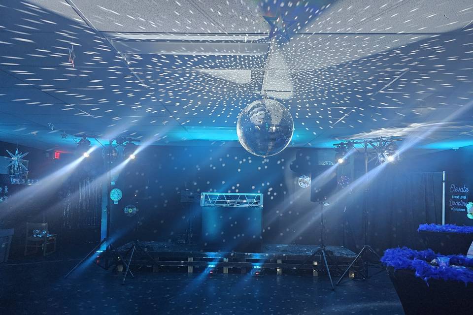 Disco ball lighting