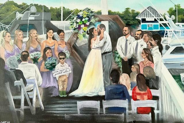 Ali Jacobs Wedding Painting