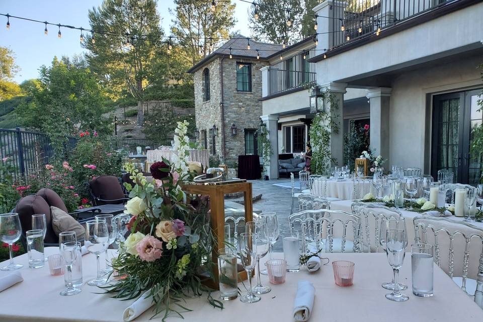 Backyard Wedding Reception