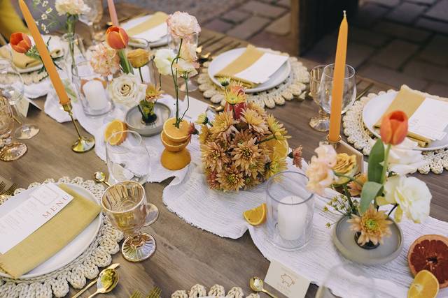 orange table