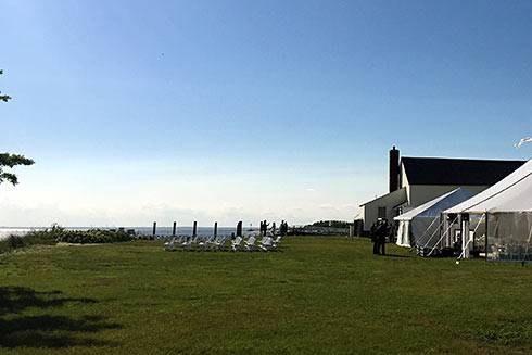 Reception tent