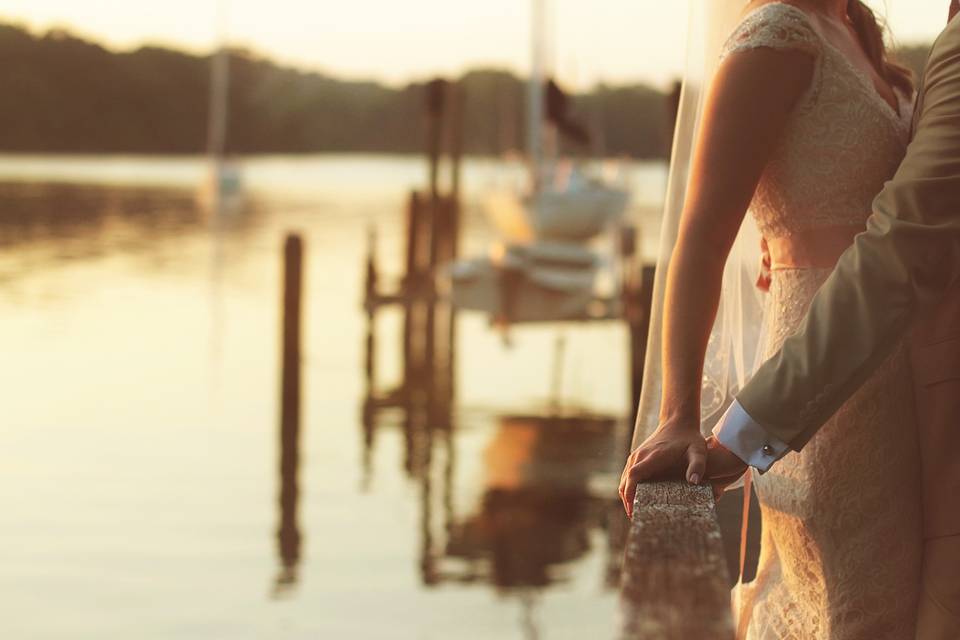 Couple on a dock