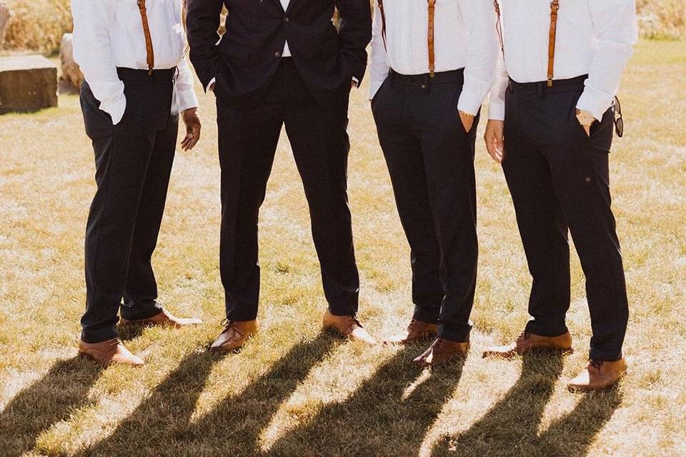 Groom with his groomsmen