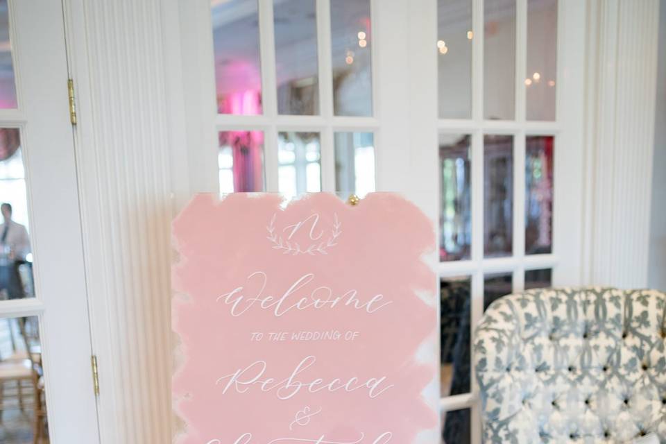 Acrylic Welcome Sign