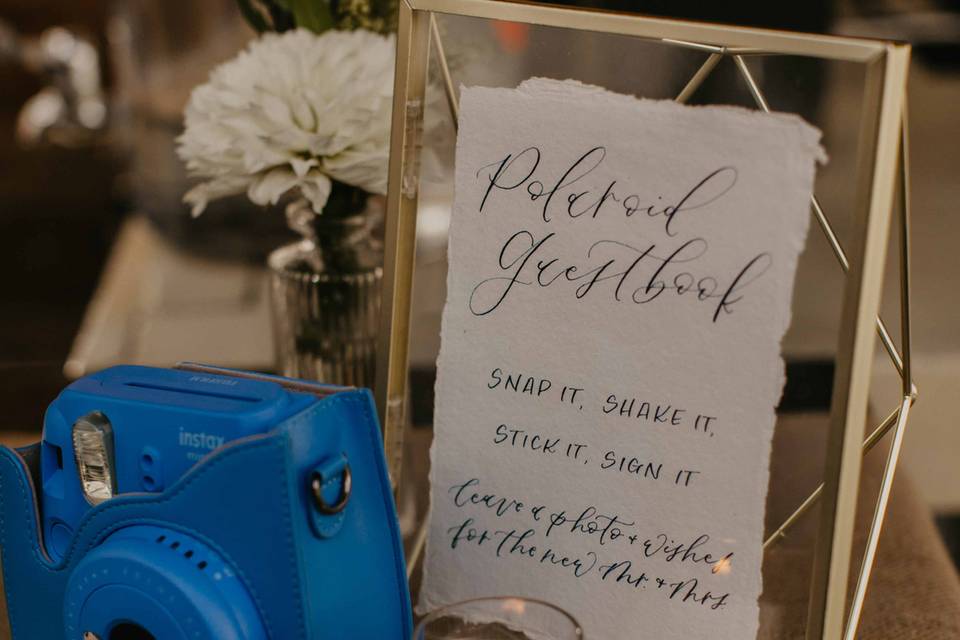 Polaroid Guestbook Sign