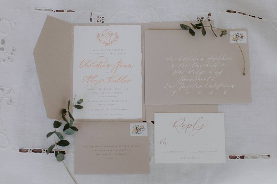 Custom Wedding Stationery Suit