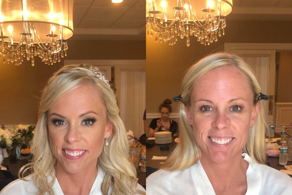 Bride Before and After