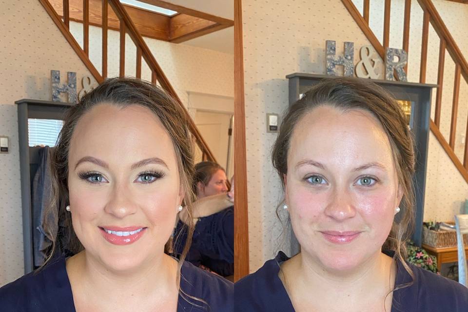 Bridal Party Before & After