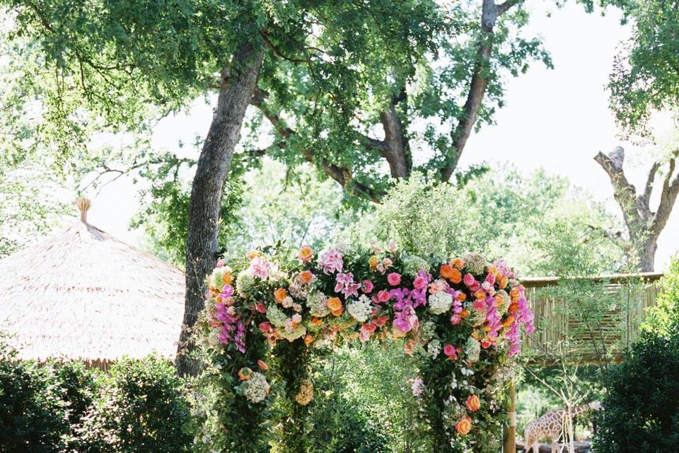 Ceremony arch - Photo by Sarah Kate