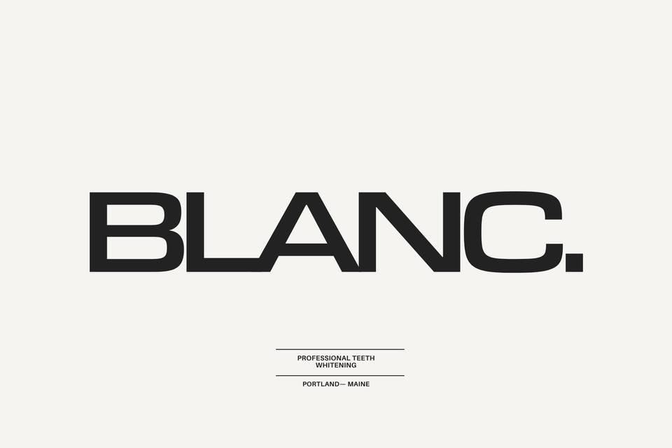 BLANC. Professional Teeth Whitening